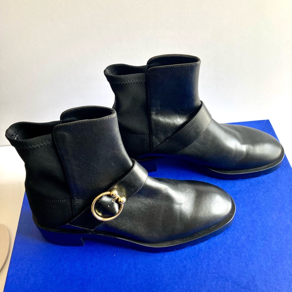 Stuart Weitzman Luxering black leather boots 8.5 - Picture 6 of 12